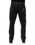 Dolce & Gabbana Black Washed Ripped Loose Cotton Denim Jeans